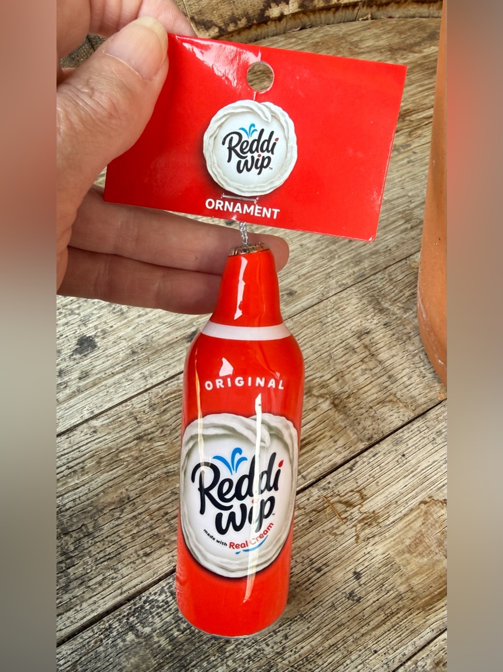Reddi-Wip Whipped Cream Can Christmas Tree Ornament - NWT